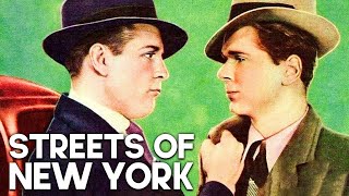 1930s  Street Scenes New York in color 60fps Remastered wsound design added [upl. by Nnaasil685]