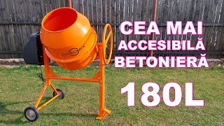 CEA MAI ACCESIBILĂ BETONIERĂ MONTAJ BETONIERĂ HARDMIX 180 LITRI [upl. by Nanete]