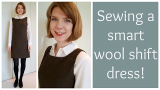 Sew and Tell A New Look smart wool shift dress [upl. by Iderf]