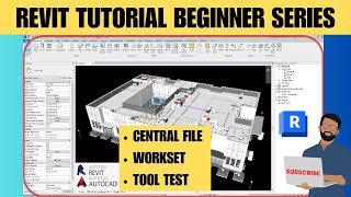 02 Revit tutorial for beginners  Revit Central File  Revit Workset [upl. by Fevre]