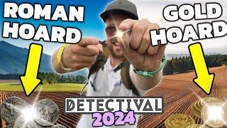 Finding A Roman HOARD At Detectival 2024   GOLD Guinea HOARD  Metal Detecting UK [upl. by Eilyac712]