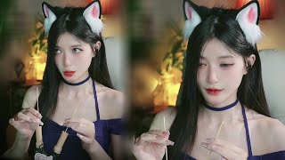 ASMR Ear Cleaning ASMR Ear Blowing  SuanSuan ASMR  20240811 [upl. by Kliment]