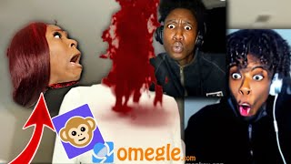 My HEAD EXPLODED…prank on monkey app😟 they were scared SFX [upl. by Notlad]