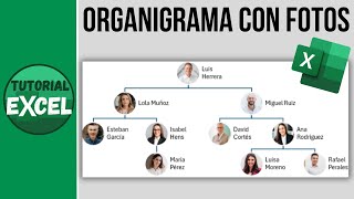 Crear un ORGANIGRAMA con fotografías en Excel [upl. by Eeral285]