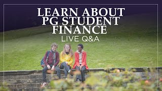 Learn About Postgraduate Student Finance  Live QampA [upl. by Nahgam]