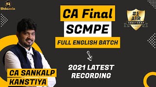 Day 1 Intro SCMPE Full English Latest Recording By CA Sankalp Kanstiya [upl. by Avery]