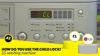 CL Child Lock on an LG Washing Machine  How to Use [upl. by Aba]