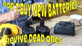 How to revive a dead rechargeable power tool battery easily [upl. by Irby]