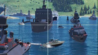 Russian River Convoy with North Korean ammo SUNK WITHOUT TRACE BY NEW Ukrainian Antiship missiles [upl. by Waverly17]