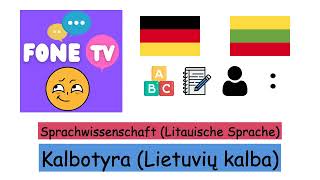 Sprachwissenschaft Litauische Sprache delt [upl. by Felicity]