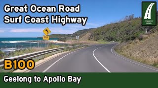 Australias most scenic road Driving the Great Ocean Road – Geelong to Apollo Bay 4K [upl. by Tioneb]