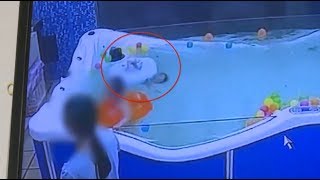 Sevenmonth baby nearly drowns in pool in east China [upl. by Merideth610]