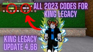 ALL KING LEGACY CODES FOR 2023 I Roblox [upl. by Styles190]