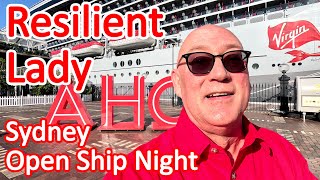 Virgin Voyages Resilient Lady Cruise Ship  Open Ship Night in Sydney amp Mini Ship Tour [upl. by Nesral]