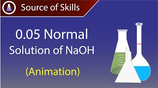 how to prepare 005 normal of NaOH solution  preparation of 005 N sodium hydroxide [upl. by Allekram]