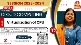 CC12 Virtualization of CPU Memory and IO Devices  Virtualization in Cloud Computing [upl. by Herculie]