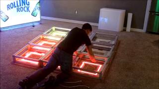 10 Minute LED Lighted Portable Dance Floor Assembly [upl. by Barr49]