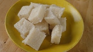 Fresh Nariyal Barfi  Sanjeev Kapoor Khazana [upl. by Enamrahc]