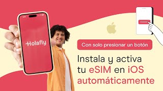 Cómo Instalar la eSIM de Holafly en iPhone Fácil y Rápido en un Paso [upl. by Otrebliw]