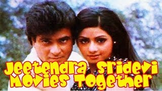 Jeetendra Sridevi Movies together  Bollywood Films List 🎥 🎬 [upl. by Drooff]