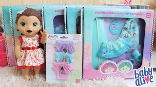 BABY ALIVE BEBÊ LAURINHANINA E GÊMEAS CuidandoAlimentando e Brincando com minhas Bonecas [upl. by Enyrb249]