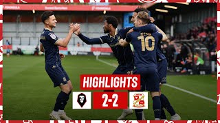 Match Highlights Salford City vs Swindon Town [upl. by Mulvihill]