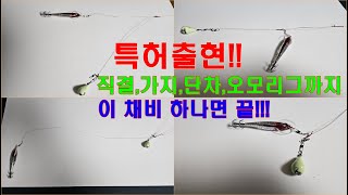 발명특허 델리리그 쭈갑한치 조절채비원하는대로 조절이 가능한 직결가지단차오모리그 겸용채비 [upl. by Tisman]