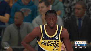 NBA 2K22  New City Uniforms Indiana Pacers vs New York Knicks [upl. by Ahcorb730]