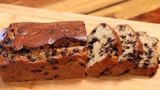 Banana Bread Recipe  Eggless Chocolate Chip Banana Bread  Divine Taste With Anushruti [upl. by Algy800]