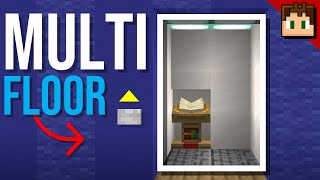 The MULTI FLOOR REALISTIC ELEVATOR Minecraft Bedrock 121 Tutorial [upl. by Nihcas]