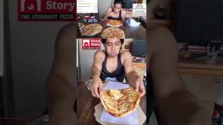 😱4 Ovenstory Cheese Margherita Pizza Eating Challenge  Indian Record I Serves 8 [upl. by Racklin]