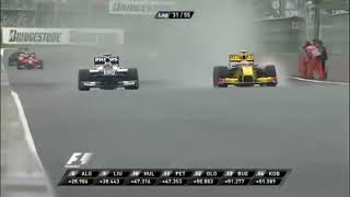 Vitaly Petrov overtake on Nico Hulkenberg Korean GP 2010 [upl. by Nyliuqcaj]