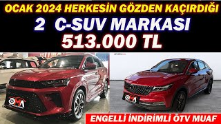 HERHEKESİN GÖZDEN KAÇIRDIĞI 2 C SUV MARKASIHEMDE ENGELLİ İNDİRİMİ 513000 TL [upl. by Jeremie]