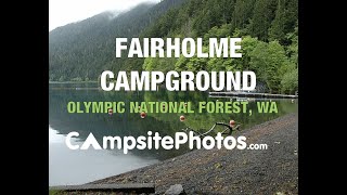 Fairholme Campround Olympic National Park Washington Campsite Photos [upl. by Mufi847]