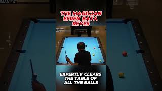 Efren Bata Reyes is clearing the balls from the table shortsvideo shorts videoshorts efrenreyes [upl. by Anauq]