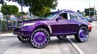 AceWhipsNET Candy Purple FX45 Infiniti on 32s Amani Forged [upl. by Renita]