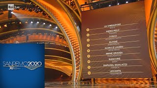 Sanremo 2020  La classifica parziale della serata finale [upl. by Yziar]