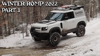 Snow at Winter Romp 2022 featuring New Defender and friends [upl. by Ahseram592]