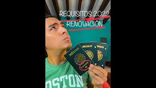 5 Requisitos Pasaporte 2022  Renovación [upl. by Sass]