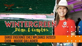 Wintergreen Démo amp Comptes Line Dance niv Inter chor  Maggie Gallagher [upl. by Canale]