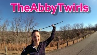 Flourish  Novice Baton Twirling  How to Twirl a Baton  Baton Twirling Tutorial  TheAbbyTwirls [upl. by Franzen]