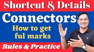 Connectors English Grammar  Connectors  Connectors for SSC HSC  Shortcut and Details Rules [upl. by Nennahs779]