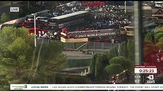 Las Vegas Aces front and center in historic 2022 WNBA Championship Parade [upl. by Stacy]