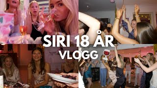 SIRI 18 ÅR  PYJAMASPARTY VLOGG [upl. by Giamo]