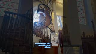 The miraculous staircase in Loretto Chapel in Santa Fe New Mexico [upl. by Hallvard]