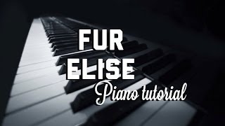 Fur Elise  Piano Tutorial [upl. by Greenlee]