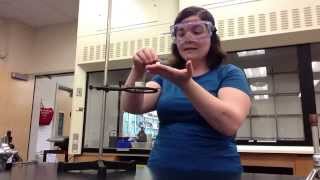 Chem121 Determination of Percent Oxygen in Potassium Chlorate Safety Video [upl. by Eelyab]