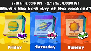 Splatoon 3 Reading The Friday Vs Saturday Vs Sunday Splatfest Announcement [upl. by Shoshana141]