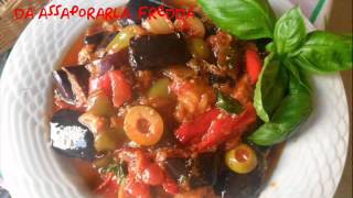 Caponata di Melenzane Siciliana [upl. by Ecirtnom]