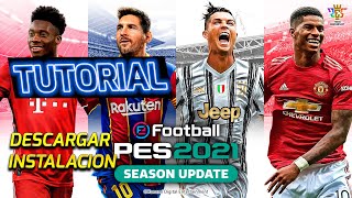 descargar PES 2021 juego base PARA PC TUTORIAL [upl. by Shakespeare]